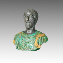 Busts Statue Colorful Philosopher Bronze Sculpture TPE-111